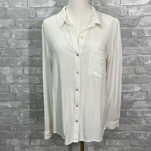Rielle White Button Down Shirt
